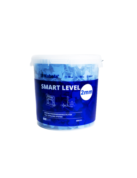 KUBALA SMART LEVEL KLIPSY 2,0MM 800 SZT + WIADRO 20L