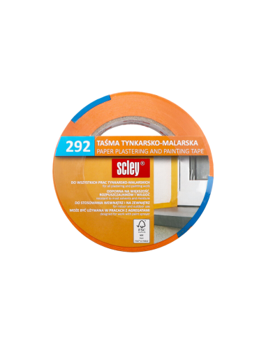 SCLEY TAŚMA MALARSKO-TYNKARSKA 48MM X 50M, POMARAŃCZOWA