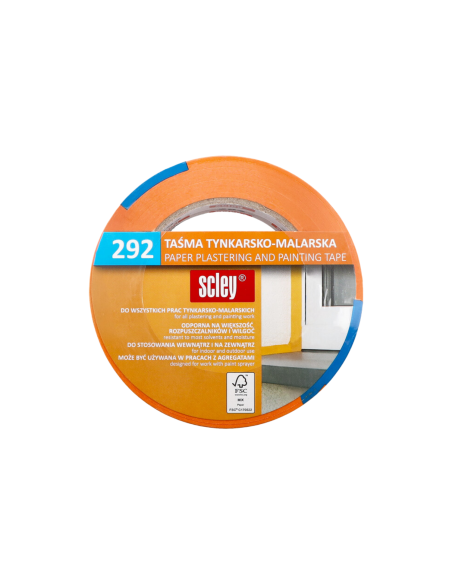 SCLEY TAŚMA MALARSKO-TYNKARSKA 48MM X 50M, POMARAŃCZOWA