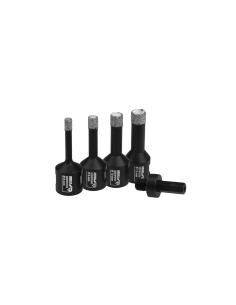 DEDRA ZESTAW KORONEK DIAMENTOWYCH VB 6,8,10,12 ADAPTER